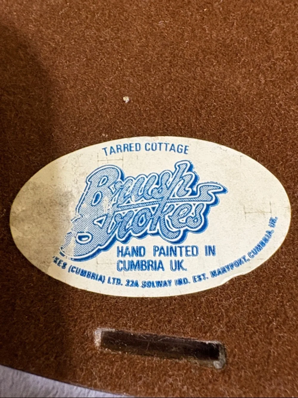 Brush Strokers charming oval